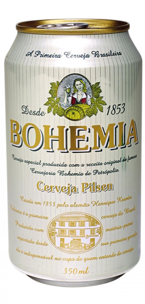 Cerveja Bohemia pilsen lata 350 ml