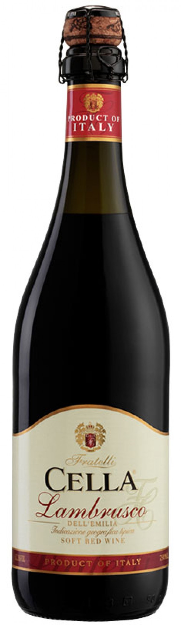 Vinho lambrusco Cella tinto 750 ml