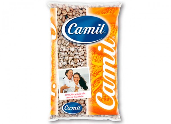 Feijão carioca Camil pacote 2 kg