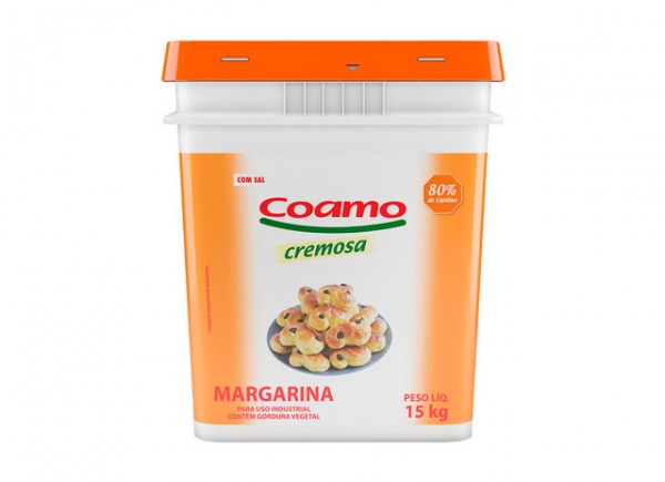 Margarina Coamo 80% com sal balde 15 kg