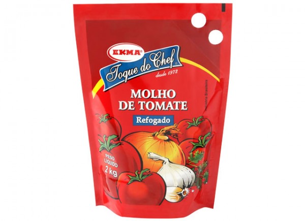 Molho de tomate refogado Ekma pacote 2 kg