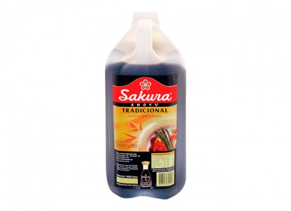 Molho shoyu Sakura tradicional galão 5 l