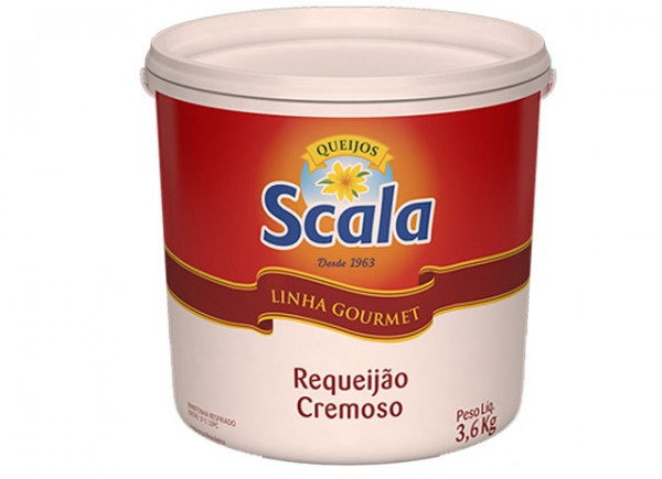 Requeijão Scala balde 3,6 kg