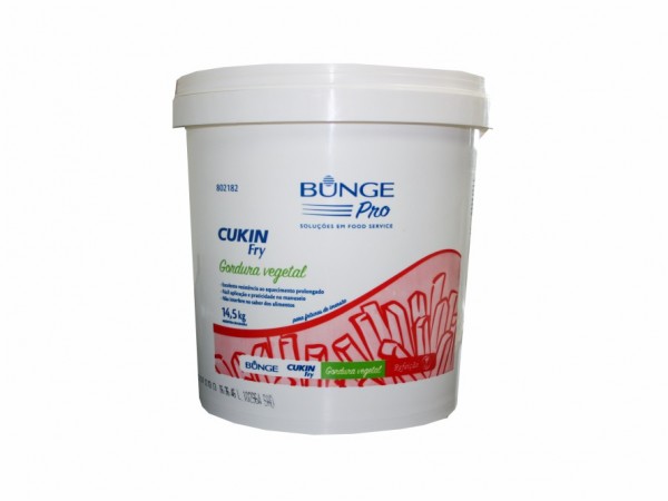 Gordura vegetal Cukin Fry Bunge balde 14,5 kg