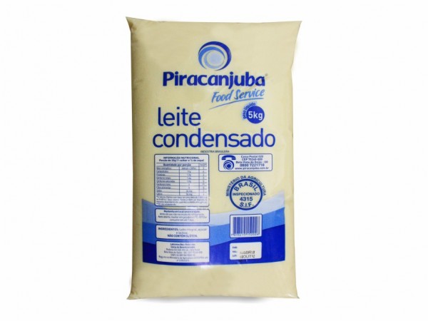 Leite condensado Piracanjuba bag 5 kg