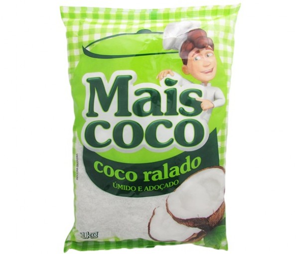 Coco ralado Mais Coco pacote 1 kg