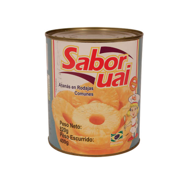 Abacaxi em Calda  Sabor Uai lata 400 g