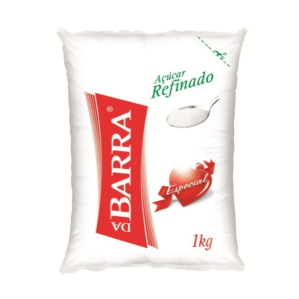 Açúcar refinado Da Barra pacote 1 kg