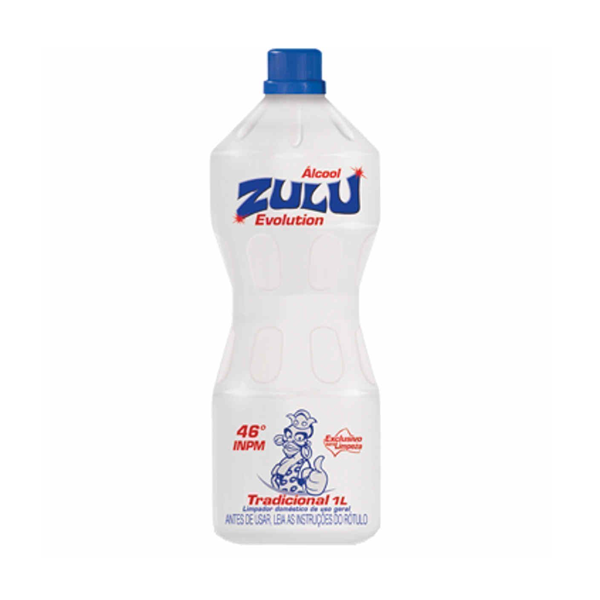 Álcool líquido Zulu 46° INPM tradicional 1 l  