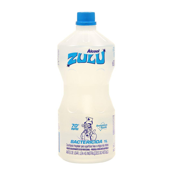 Álcool líquido Zulu 70° INPM bactericida 1 l