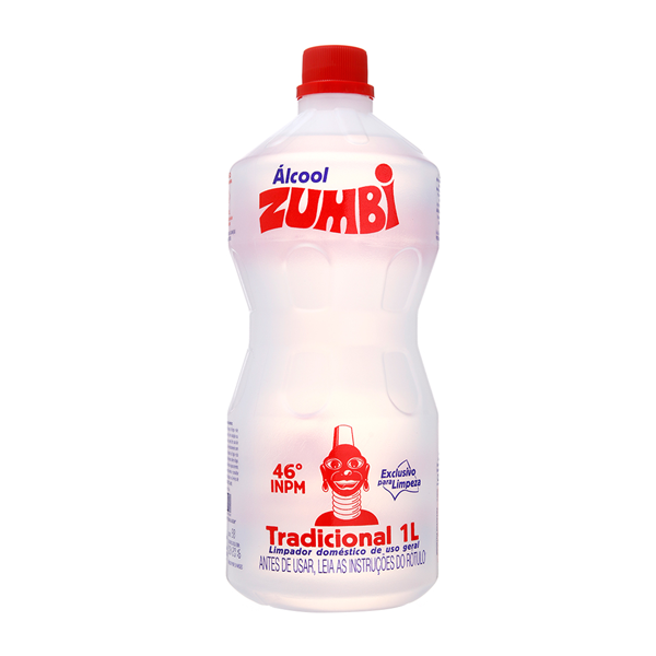 Álcool líquido Zumbi 46° INPM tradicional 1 l  