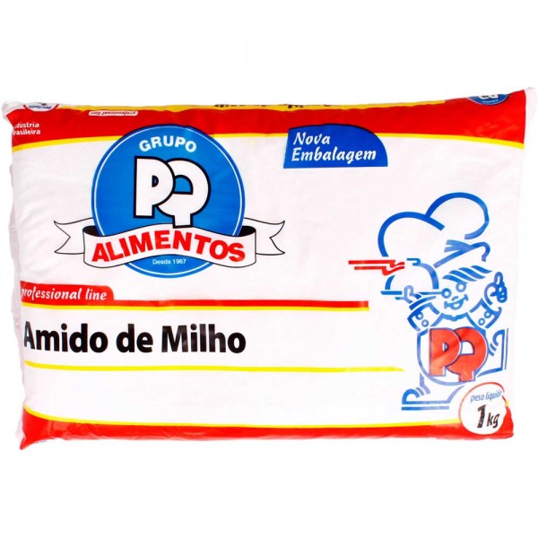 Amido de milho PQ pacote 1 kg