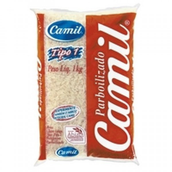 Arroz parboilizado Camil T1 pacote 1 kg