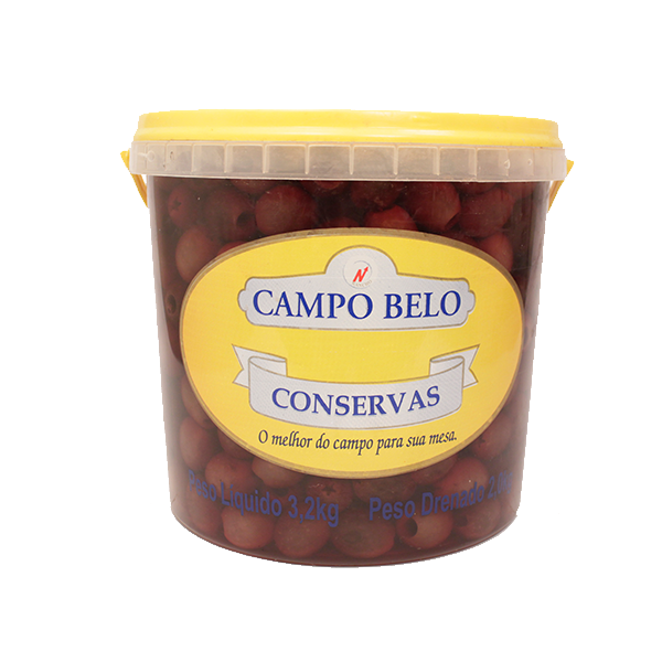 Azeitonas Pretas balde 2 kg (Azapa com caroço, Fatiada, Sem Caroço)