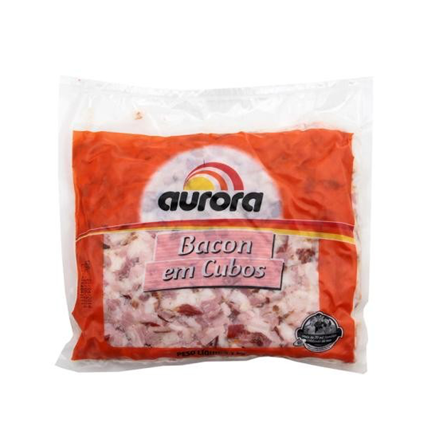 Bacon em Cubos Aurora pacote 1 kg