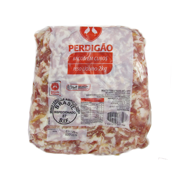 Bacon em Cubos Perdigão pacote 2 kg