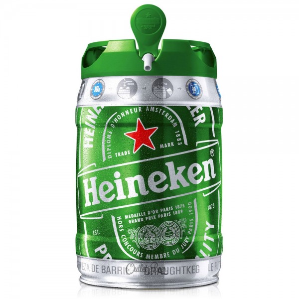 Cerveja Heineken lager barril 5 l
