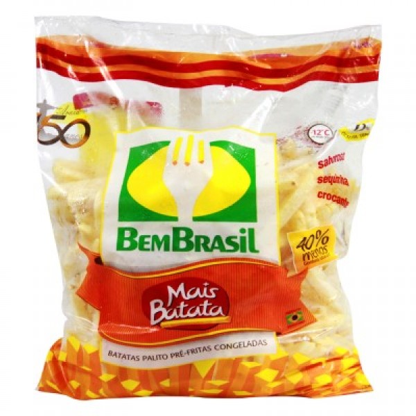 Batata palito congelada Bem Brasil pacote 2 kg