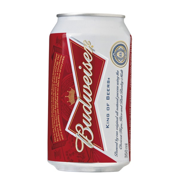 Cerveja Budweiser lager lata 350 ml