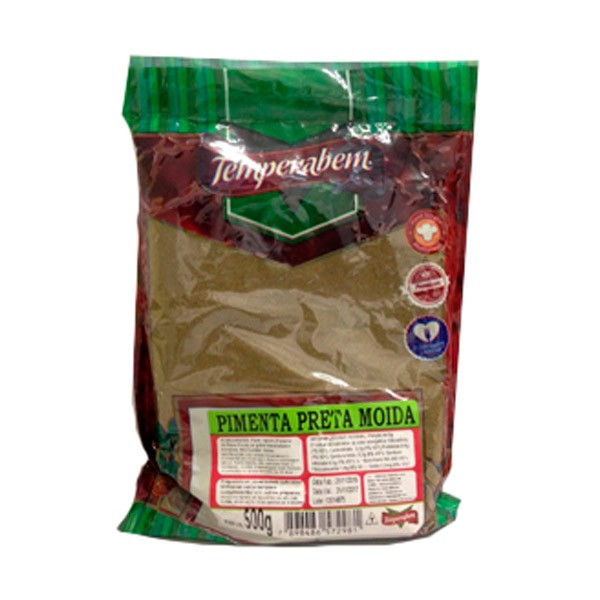 Pimenta Preta Moída Temperabem pacote 500 g