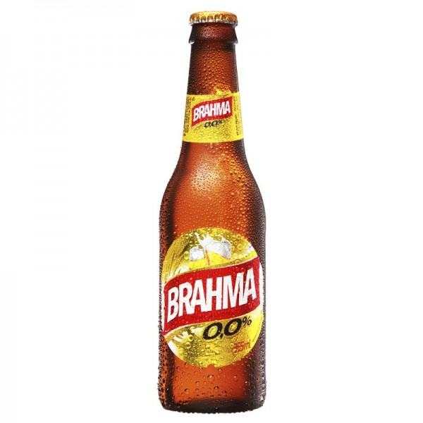 Cerveja Brahma zero álcool 0,0% long neck 355 ml