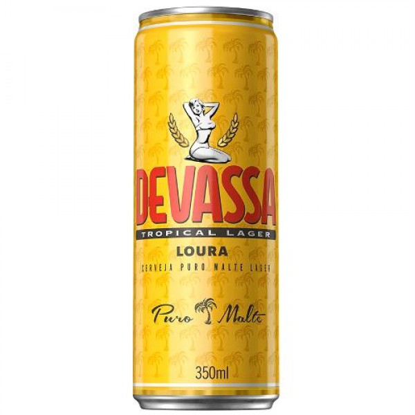 Cerveja Devassa lager loura lata 350 ml