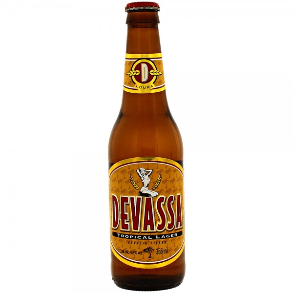 Cerveja Devassa pilsen loura long neck 355 ml