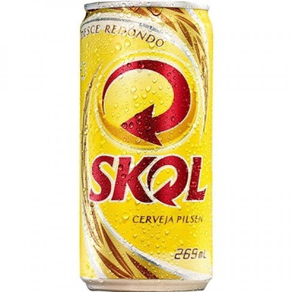 Cerveja Skol pilsen lata 269 ml