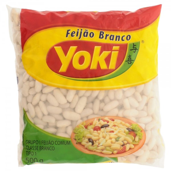 Feijão branco Yoki pacote 500 g