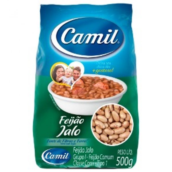 Feijão jalo Camil pacote 500 g