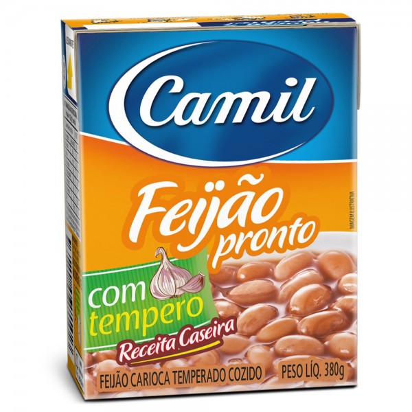 Feijão carioca Camil pronto TP 380 g