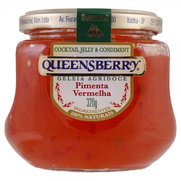 Geleia agridoce Queensberry pimenta vermelha pote 320 g