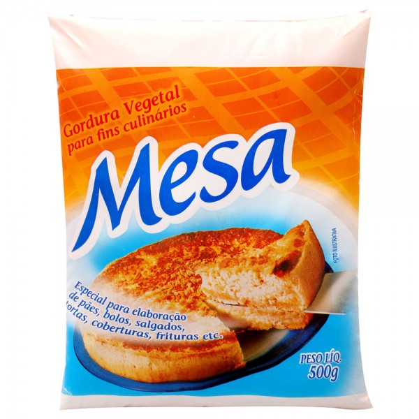 Gordura vegetal Mesa pacote 500 g