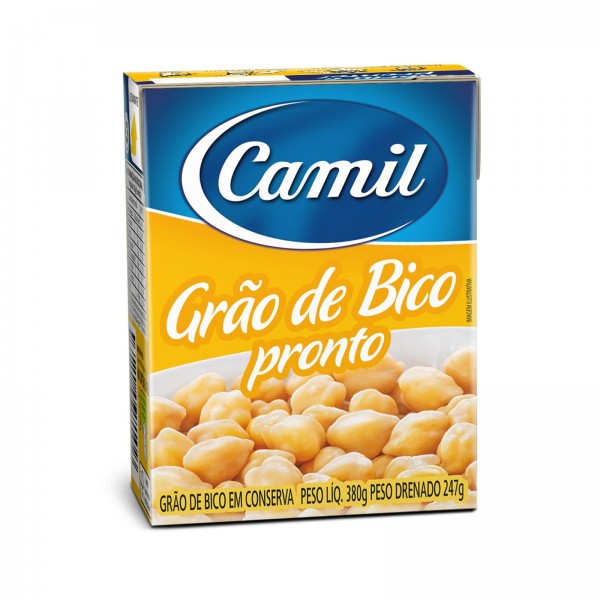 Grão de bico pronto Camil TP 380 g