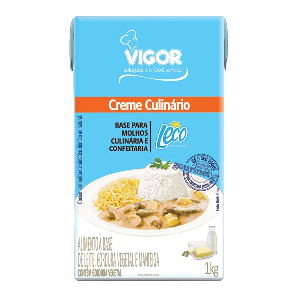 Creme culinário Leco Vigor TP 1 kg