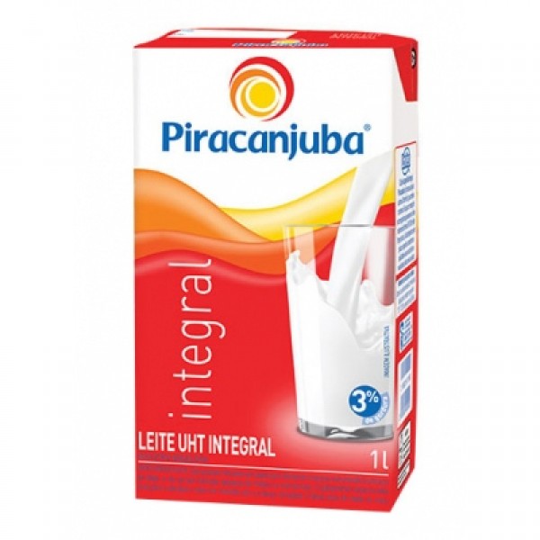 Leite UHT integral Piracanjuba TP 1 l