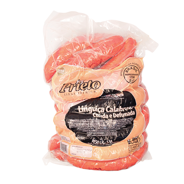 Linguiça Calabresa Prieto Ouro Pacote 5 kg