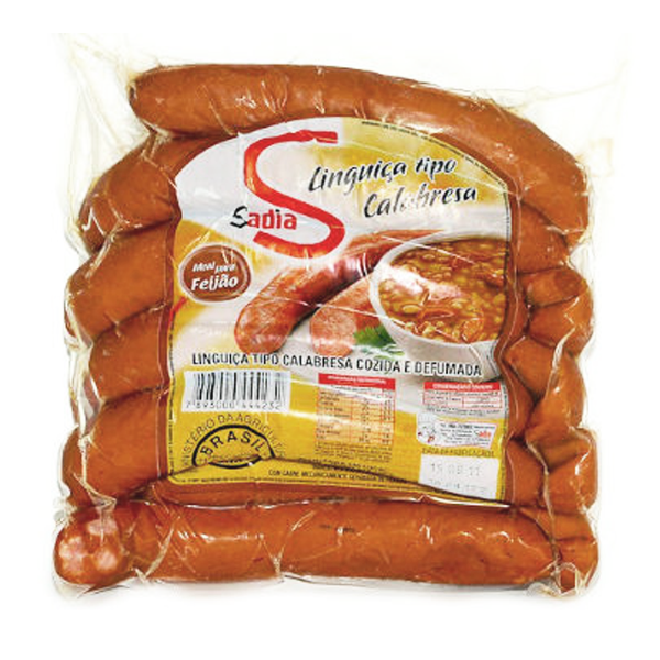 Linguiça tipo Calabresa Sadia pacote 2,5 kg