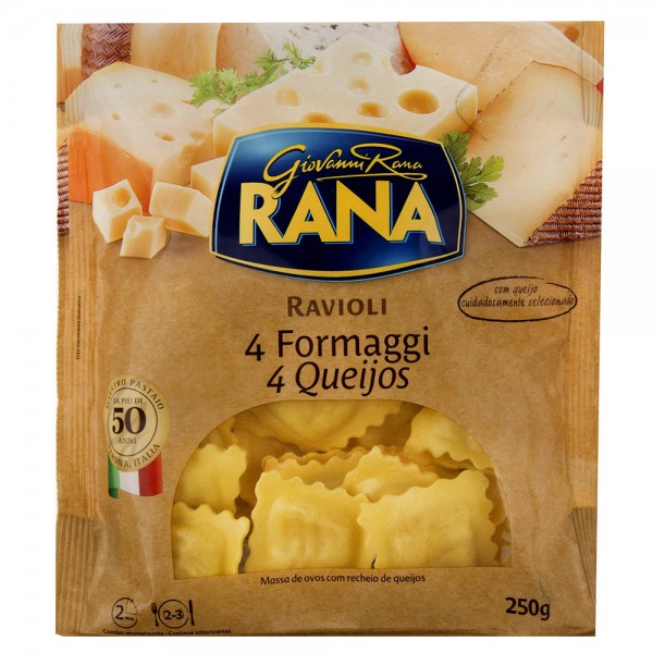 Macarrão ravioli Rana 4 queijos 250g