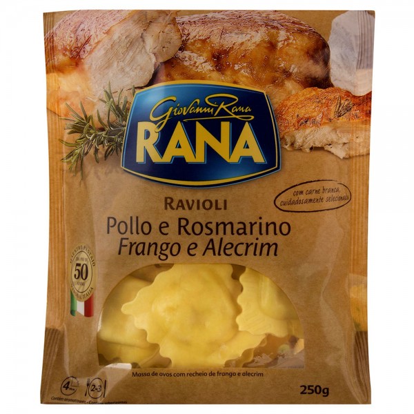 Macarrão ravioli Rana frango e alecrim pacote 250 g