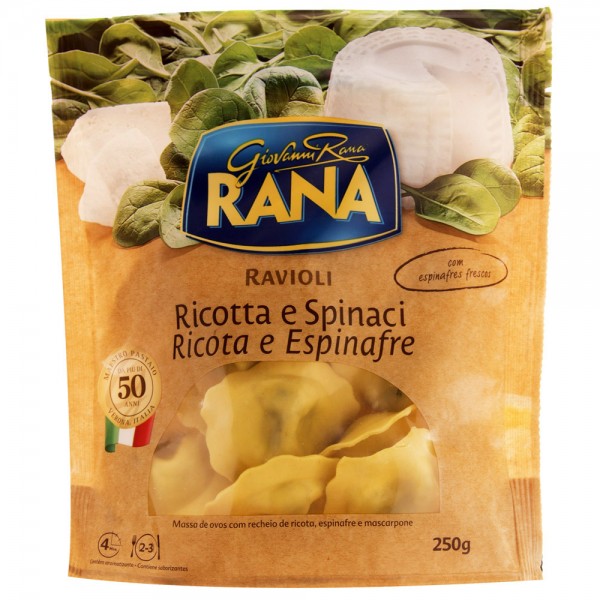 Macarrão ravioli Rana ricota e espinafre 250g