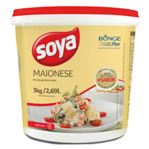 Maionese Soya balde 3 kg