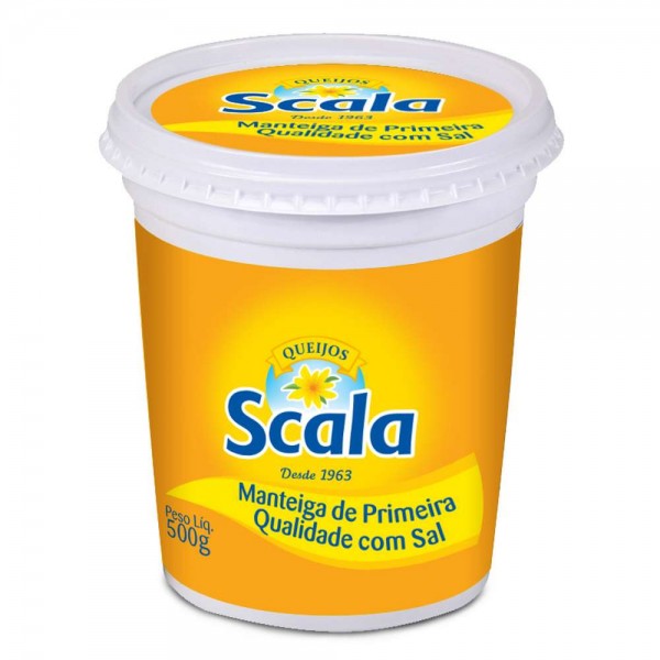 Manteiga Scala com sal pote 500 g
