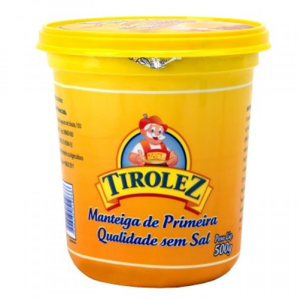 Manteiga Tirolez sem sal pote 500 g