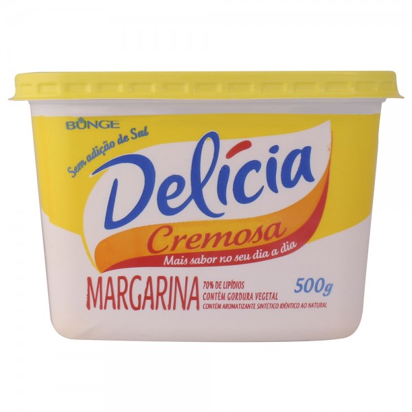 Margarina Delícia com sal pote 500 g