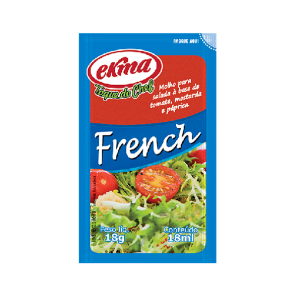 Molho para salada Ekma french sachê caixa 120 x 18 g