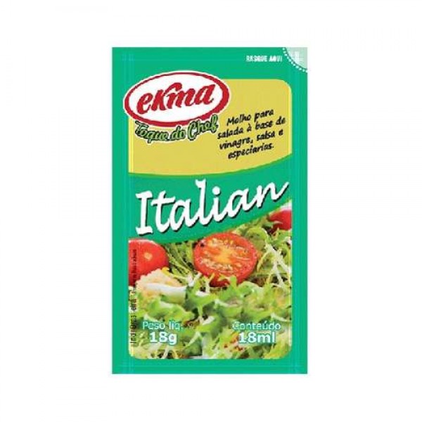 Molho para salada Ekma italian sachê caixa 120 x 18 g
