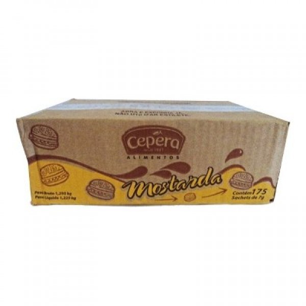 Mostarda Cepêra sachê caixa 175 x 7 g