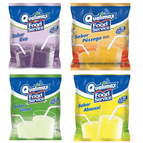 Refresco Qualimax sabores pacote 1 kg