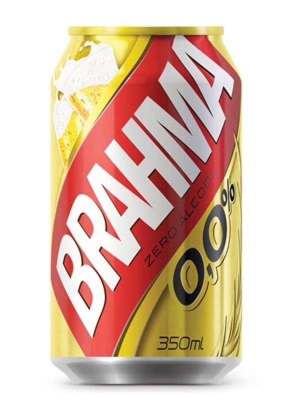 Cerveja Brahma zero álcool 0,0% lata 350 ml